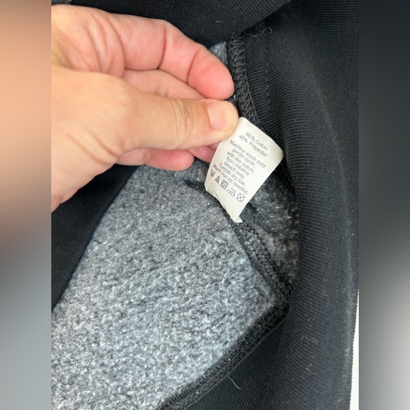 J. Crew Men's Athletic Fleece Charcoal Hoodie Sweater - Picture 6 of 11